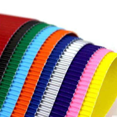 Corrugated Craft Paper Mixed Color Sheets A4 Size Pack of 10